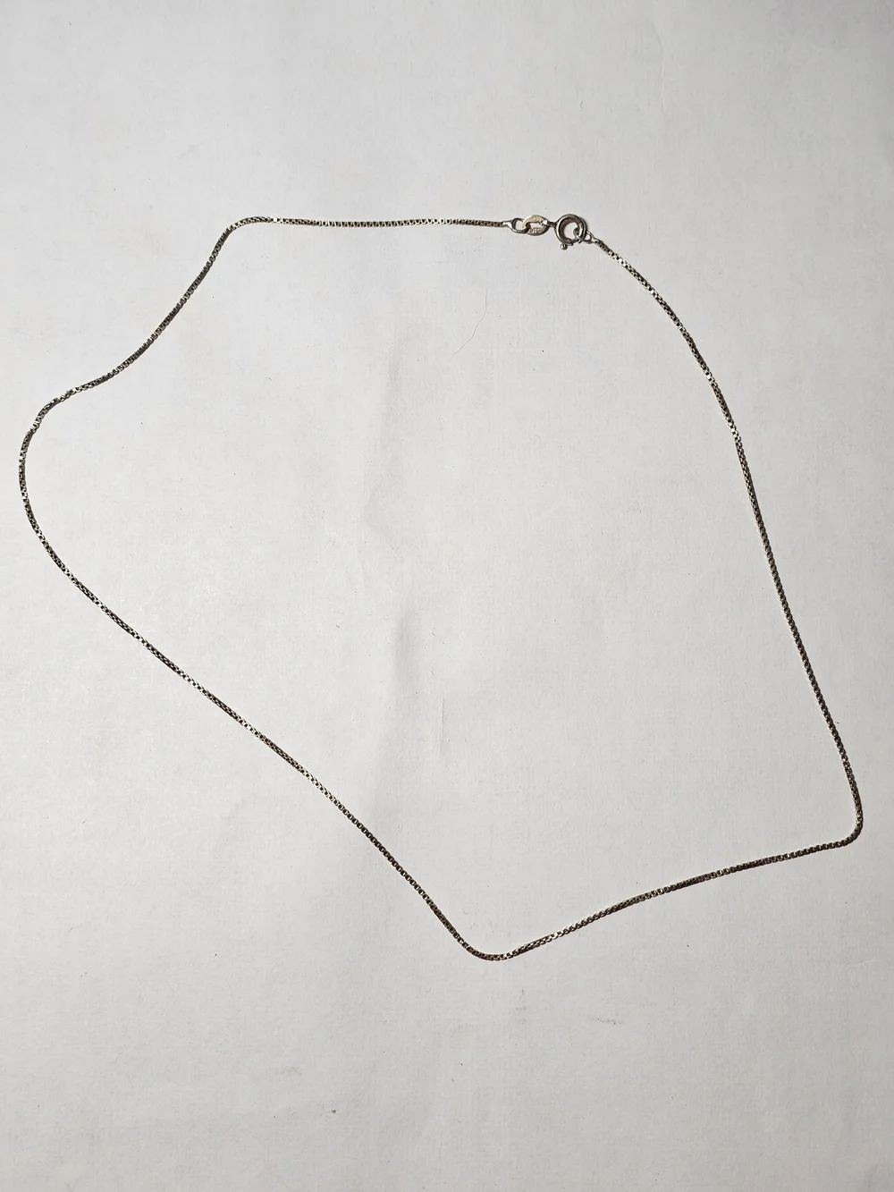 Sterling Silver 925 Gold Color Chain Necklace - Classic Minimalist Design